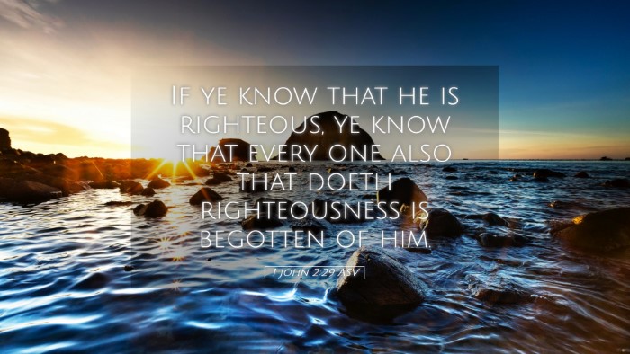 Picture 05 - 1 John 2:29 ASV Desktop Wallpaper - If ye know that he is righteous, ye know that - Desktop Bible Verse Wallpaper