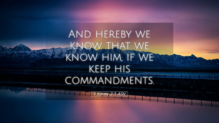 Picture 05 - 1 John 2:3 ASV Desktop Wallpaper - And hereby we know that we know him, if we keep - Desktop Bible Verse Wallpaper