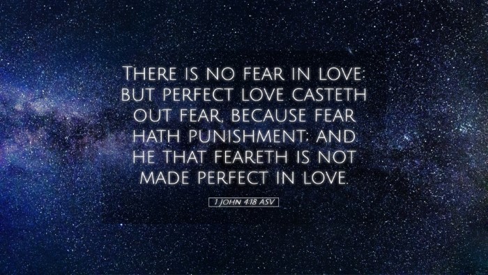Picture 05 - 1 John 4:18 ASV Desktop Wallpaper - There is no fear in love: but perfect love - Desktop Bible Verse Wallpaper