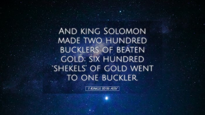 Picture 05 - 1 Kings 10:16 ASV Desktop Wallpaper - And king Solomon made two hundred bucklers of - Desktop Bible Verse Wallpaper