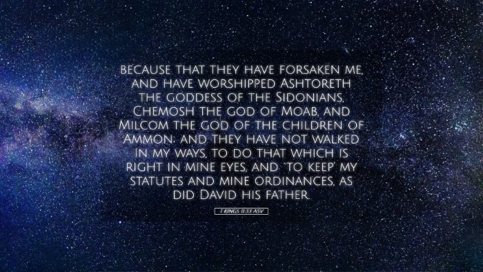 Picture 05 - 1 Kings 11:33 ASV Desktop Wallpaper - because that they have forsaken me, and have - Desktop Bible Verse Wallpaper