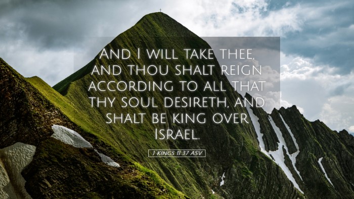 Picture 05 - 1 Kings 11:37 ASV Desktop Wallpaper - And I will take thee, and thou shalt reign - Desktop Bible Verse Wallpaper