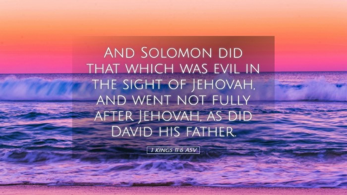 Picture 05 - 1 Kings 11:6 ASV Desktop Wallpaper - And Solomon did that which was evil in the sight - Desktop Bible Verse Wallpaper