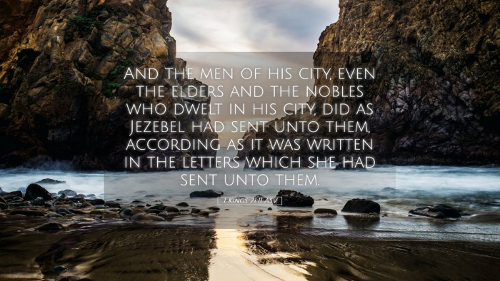 Picture 05 - 1 Kings 21:11 ASV Desktop Wallpaper - And the men of his city, even the elders and the - Desktop Bible Verse Wallpaper