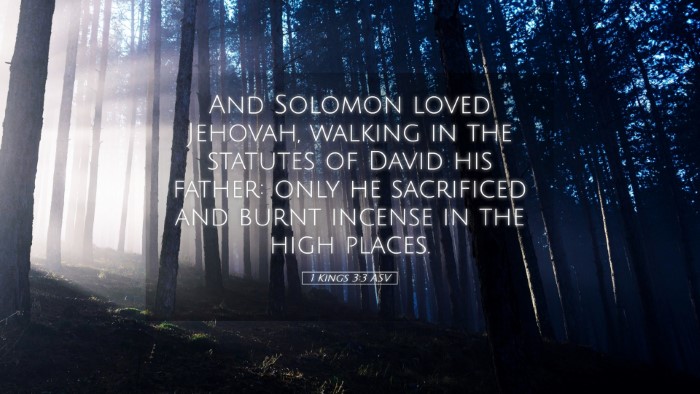 Picture 05 - 1 Kings 3:3 ASV Desktop Wallpaper - And Solomon loved Jehovah, walking in the - Desktop Bible Verse Wallpaper