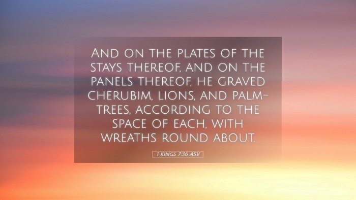 Picture 05 - 1 Kings 7:36 ASV Desktop Wallpaper - And on the plates of the stays thereof, and on - Desktop Bible Verse Wallpaper