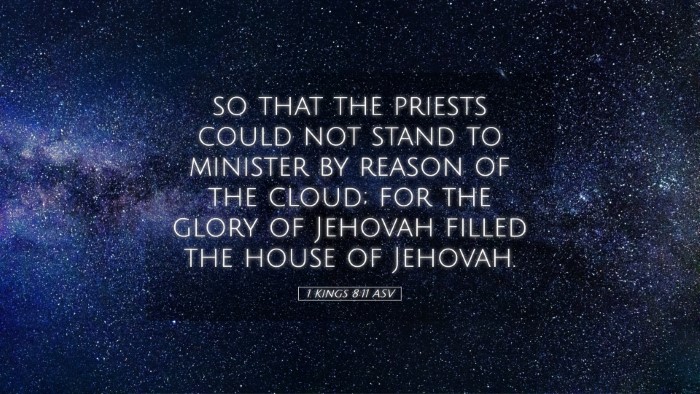 Picture 05 - 1 Kings 8:11 ASV Desktop Wallpaper - so that the priests could not stand to minister - Desktop Bible Verse Wallpaper