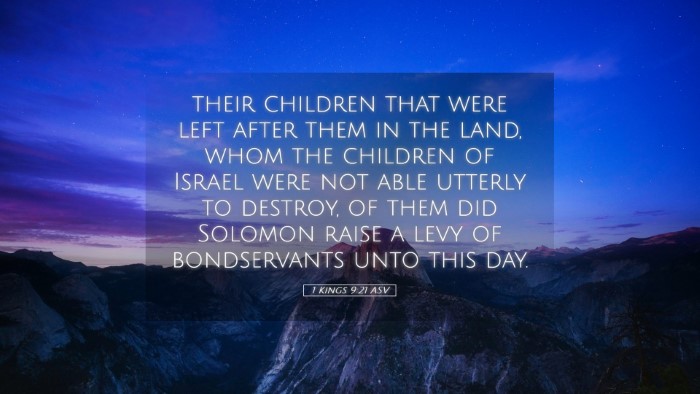 Picture 05 - 1 Kings 9:21 ASV Desktop Wallpaper - their children that were left after them in the - Desktop Bible Verse Wallpaper