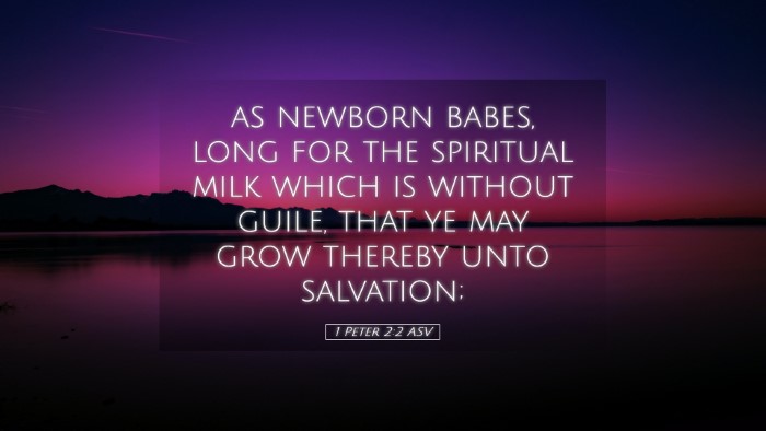 Picture 05 - 1 Peter 2:2 ASV Desktop Wallpaper - as newborn babes, long for the spiritual milk - Desktop Bible Verse Wallpaper