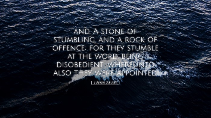 Picture 05 - 1 Peter 2:8 ASV Desktop Wallpaper - and, A stone of stumbling, and a rock of offence; - Desktop Bible Verse Wallpaper