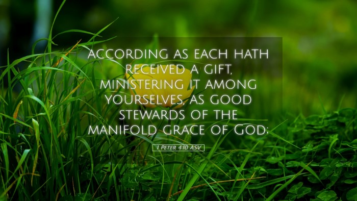 Picture 05 - 1 Peter 4:10 ASV Desktop Wallpaper - according as each hath received a gift, - Desktop Bible Verse Wallpaper