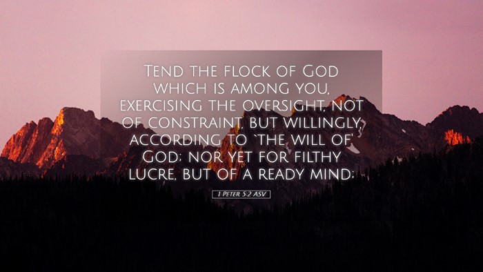 Picture 05 - 1 Peter 5:2 ASV Desktop Wallpaper - Tend the flock of God which is among you, - Desktop Bible Verse Wallpaper