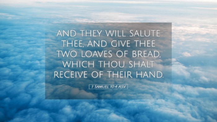 Picture 05 - 1 Samuel 10:4 ASV Desktop Wallpaper - and they will salute thee, and give thee two - Desktop Bible Verse Wallpaper