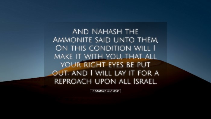 Picture 05 - 1 Samuel 11:2 ASV Desktop Wallpaper - And Nahash the Ammonite said unto them, On this - Desktop Bible Verse Wallpaper