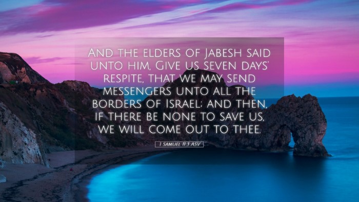 Picture 05 - 1 Samuel 11:3 ASV Desktop Wallpaper - And the elders of Jabesh said unto him, Give us - Desktop Bible Verse Wallpaper