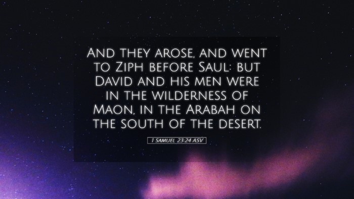 Picture 05 - 1 Samuel 23:24 ASV Desktop Wallpaper - And they arose, and went to Ziph before Saul: but - Desktop Bible Verse Wallpaper