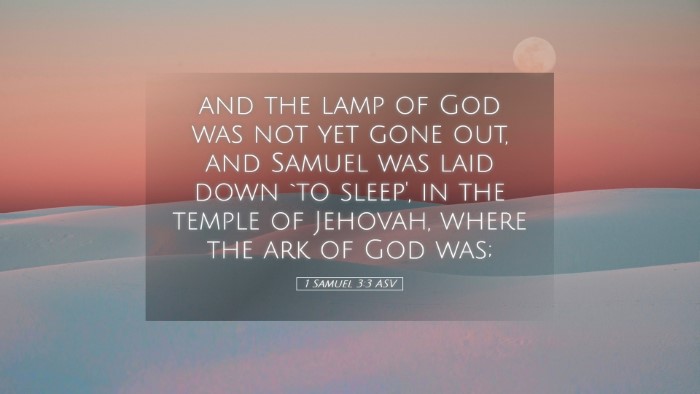 Picture 05 - 1 Samuel 3:3 ASV Desktop Wallpaper - and the lamp of God was not yet gone out, and - Desktop Bible Verse Wallpaper