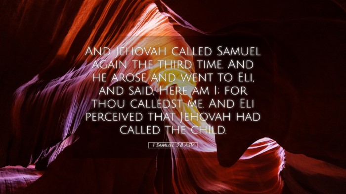 Picture 05 - 1 Samuel 3:8 ASV Desktop Wallpaper - And Jehovah called Samuel again the third time. - Desktop Bible Verse Wallpaper