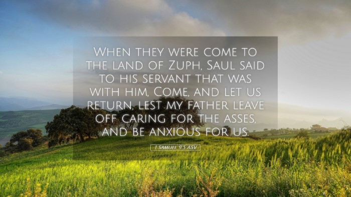 Picture 05 - 1 Samuel 9:5 ASV Desktop Wallpaper - When they were come to the land of Zuph, Saul - Desktop Bible Verse Wallpaper