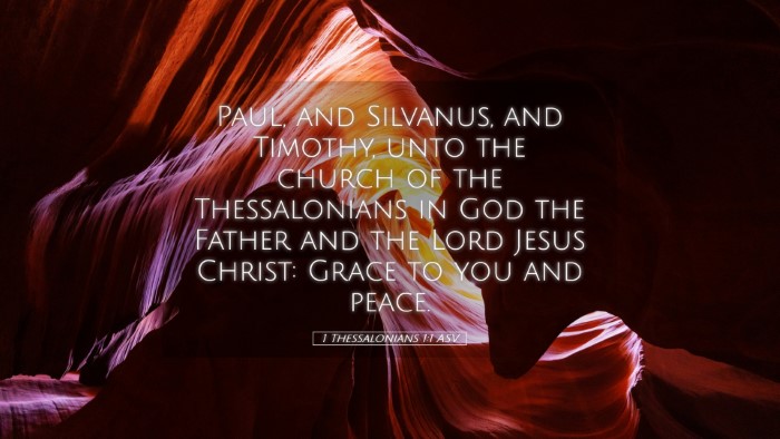 Picture 05 - 1 Thessalonians 1:1 ASV Desktop Wallpaper - Paul, and Silvanus, and Timothy, unto the church - Desktop Bible Verse Wallpaper