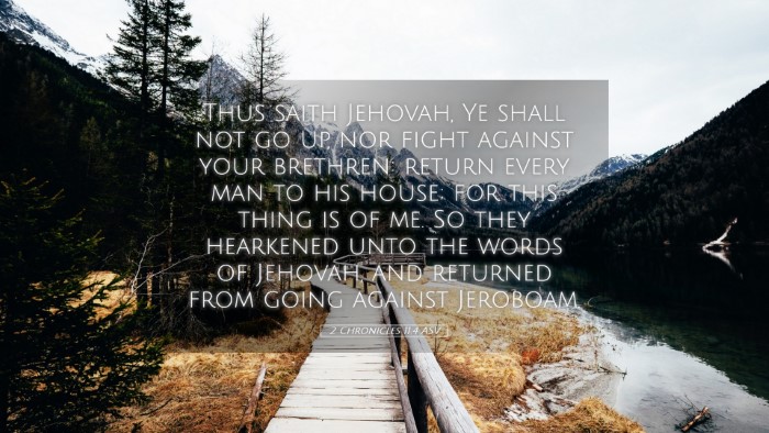 Picture 05 - 2 Chronicles 11:4 ASV Desktop Wallpaper - Thus saith Jehovah, Ye shall not go up, nor fight - Desktop Bible Verse Wallpaper