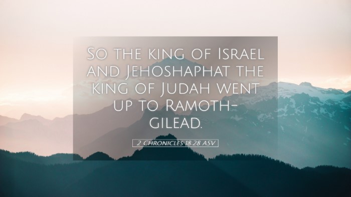 Picture 05 - 2 Chronicles 18:28 ASV Desktop Wallpaper - So the king of Israel and Jehoshaphat the king of - Desktop Bible Verse Wallpaper