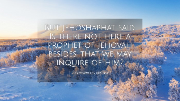 Picture 05 - 2 Chronicles 18:6 ASV Desktop Wallpaper - But Jehoshaphat said, Is there not here a prophet - Desktop Bible Verse Wallpaper