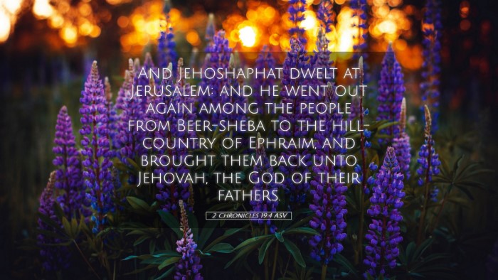 Picture 05 - 2 Chronicles 19:4 ASV Desktop Wallpaper - And Jehoshaphat dwelt at Jerusalem: and he went - Desktop Bible Verse Wallpaper