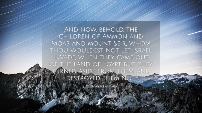 Picture 05 - 2 Chronicles 20:10 ASV Desktop Wallpaper - And now, behold, the children of Ammon and Moab - Desktop Bible Verse Wallpaper