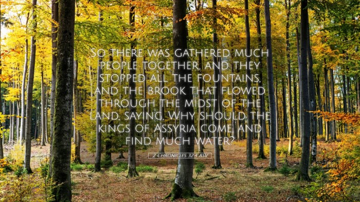 Picture 05 - 2 Chronicles 32:4 ASV Desktop Wallpaper - So there was gathered much people together, and - Desktop Bible Verse Wallpaper