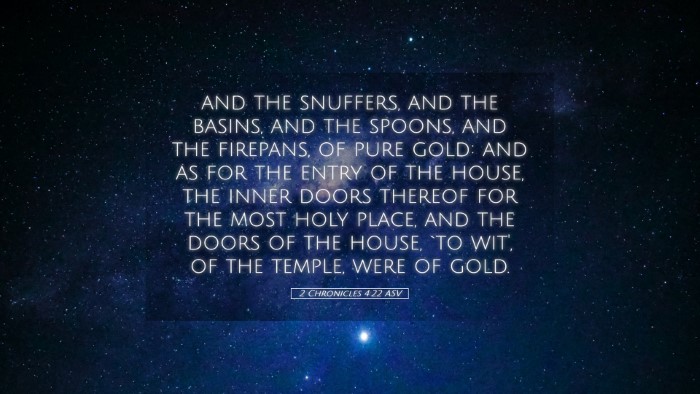 Picture 05 - 2 Chronicles 4:22 ASV Desktop Wallpaper - and the snuffers, and the basins, and the spoons, - Desktop Bible Verse Wallpaper