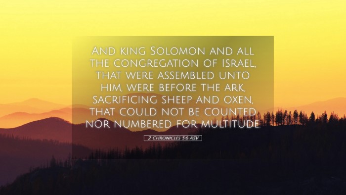 Picture 05 - 2 Chronicles 5:6 ASV Desktop Wallpaper - And king Solomon and all the congregation of - Desktop Bible Verse Wallpaper
