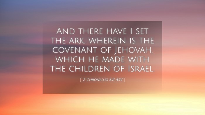 Picture 05 - 2 Chronicles 6:11 ASV Desktop Wallpaper - And there have I set the ark, wherein is the - Desktop Bible Verse Wallpaper