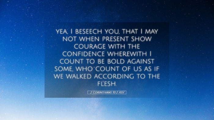 Picture 05 - 2 Corinthians 10:2 ASV Desktop Wallpaper - yea, I beseech you, that I may not when present - Desktop Bible Verse Wallpaper