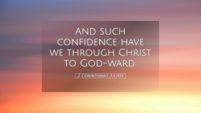 Picture 05 - 2 Corinthians 3:4 ASV Desktop Wallpaper - And such confidence have we through Christ to - Desktop Bible Verse Wallpaper