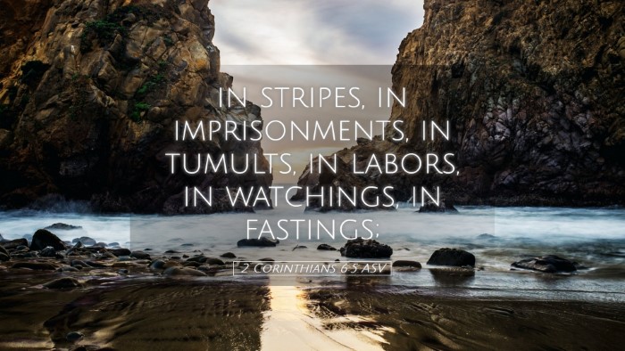 Picture 05 - 2 Corinthians 6:5 ASV Desktop Wallpaper - in stripes, in imprisonments, in tumults, in - Desktop Bible Verse Wallpaper