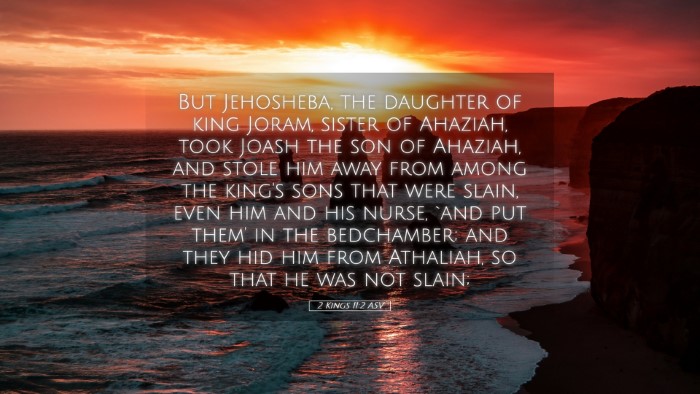 Picture 05 - 2 Kings 11:2 ASV Desktop Wallpaper - But Jehosheba, the daughter of king Joram, sister - Desktop Bible Verse Wallpaper