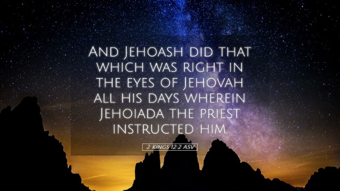 Picture 05 - 2 Kings 12:2 ASV Desktop Wallpaper - And Jehoash did that which was right in the eyes - Desktop Bible Verse Wallpaper