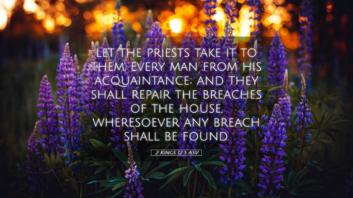 Picture 05 - 2 Kings 12:5 ASV Desktop Wallpaper - let the priests take it to them, every man from - Desktop Bible Verse Wallpaper