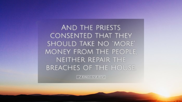 Picture 05 - 2 Kings 12:8 ASV Desktop Wallpaper - And the priests consented that they should take - Desktop Bible Verse Wallpaper