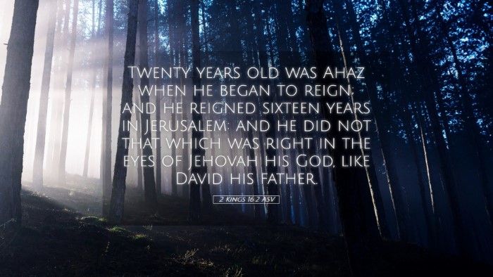 Picture 05 - 2 Kings 16:2 ASV Desktop Wallpaper - Twenty years old was Ahaz when he began to reign; - Desktop Bible Verse Wallpaper
