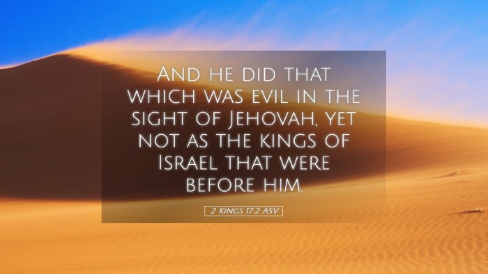 Picture 05 - 2 Kings 17:2 ASV Desktop Wallpaper - And he did that which was evil in the sight of - Desktop Bible Verse Wallpaper