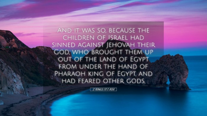 Picture 05 - 2 Kings 17:7 ASV Desktop Wallpaper - And it was so, because the children of Israel had - Desktop Bible Verse Wallpaper