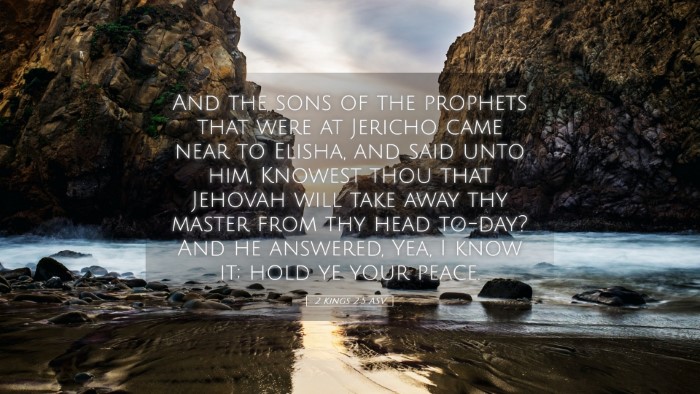 Picture 05 - 2 Kings 2:5 ASV Desktop Wallpaper - And the sons of the prophets that were at Jericho - Desktop Bible Verse Wallpaper