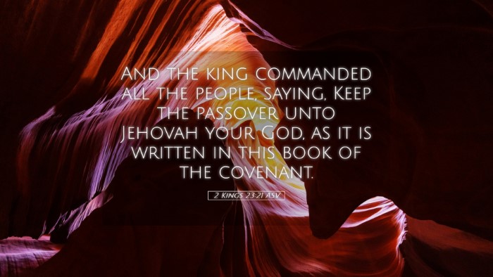 Picture 05 - 2 Kings 23:21 ASV Desktop Wallpaper - And the king commanded all the people, saying, - Desktop Bible Verse Wallpaper