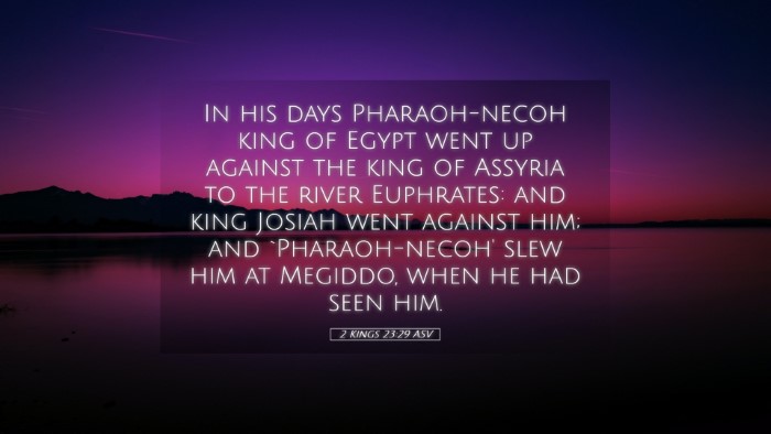 Picture 05 - 2 Kings 23:29 ASV Desktop Wallpaper - In his days Pharaoh-necoh king of Egypt went up - Desktop Bible Verse Wallpaper
