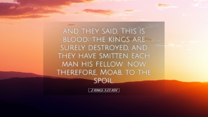 Picture 05 - 2 Kings 3:23 ASV Desktop Wallpaper - and they said, This is blood; the kings are - Desktop Bible Verse Wallpaper