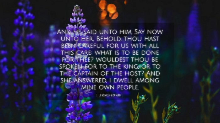 Picture 05 - 2 Kings 4:13 ASV Desktop Wallpaper - And he said unto him, Say now unto her, Behold, - Desktop Bible Verse Wallpaper