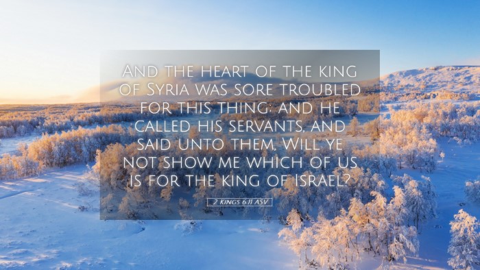Picture 05 - 2 Kings 6:11 ASV Desktop Wallpaper - And the heart of the king of Syria was sore - Desktop Bible Verse Wallpaper
