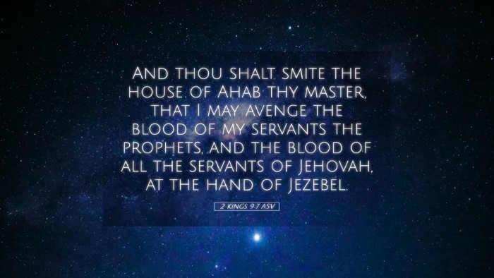 Picture 05 - 2 Kings 9:7 ASV Desktop Wallpaper - And thou shalt smite the house of Ahab thy - Desktop Bible Verse Wallpaper